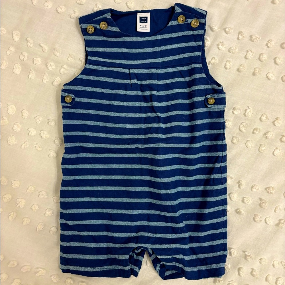 Janie and Jack Boys Romper, 6-12 months